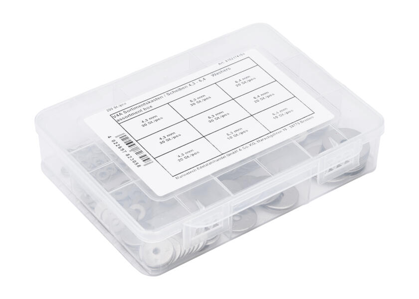 Купить Washer Assortment Box / V4A / 200-piece / 4.3 - 6.4 mm 31519-bvs 7ft.ru в интернет магазине Семь Футов