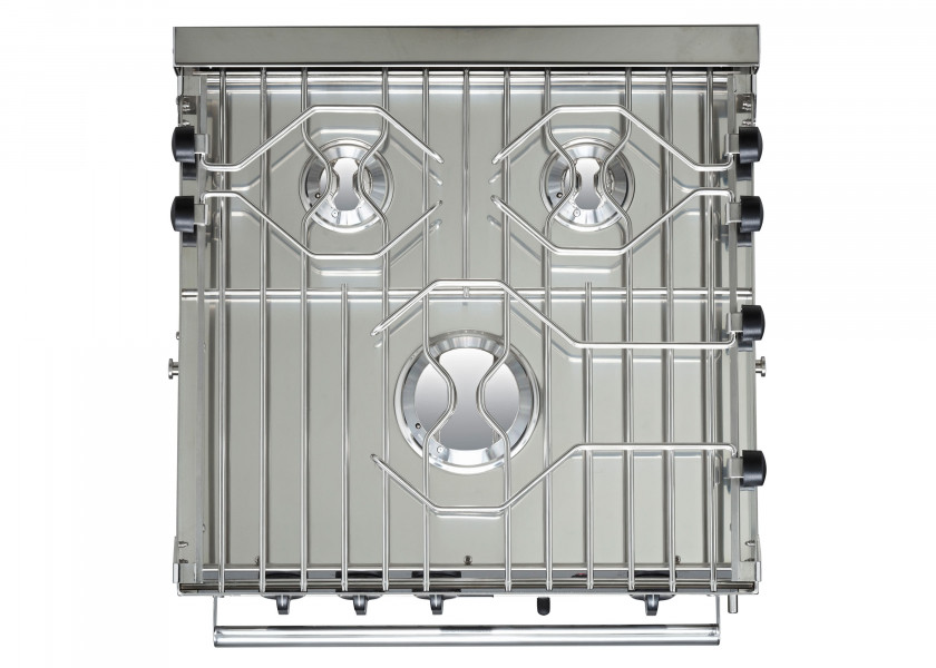 Купить ENO F63356 FORCE10 Плита с духовкой / 3 конфорки / из нержавеющей стали 7ft.ru в интернет магазине Семь Футов