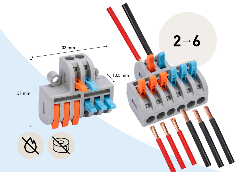 Купить SEATEC Connection terminal 2 inputs - 6 outputs / 0.2 - 4 mm2 / 4 pcs. 29749-bvs 7ft.ru в интернет магазине Семь Футов
