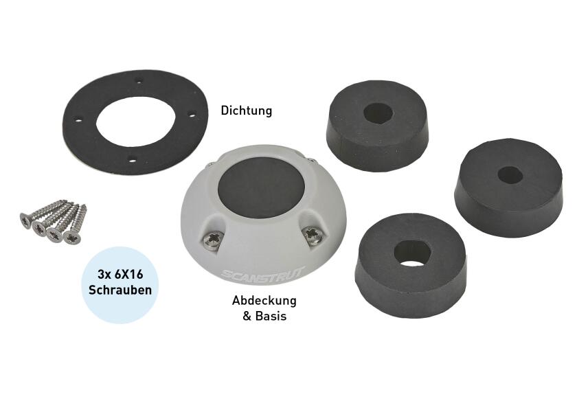 Купить Сальник кабельный водонепроницаемый IP68 Scanstrut DS30-P средний 9-14 мм из серого пластика 7ft.ru в интернет магазине Семь Футов