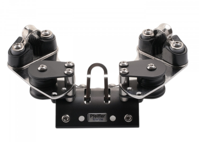 Купить PFEIFFER Traveller Car with 2 Sheaves and Cleats / size 2 / 4 SS bearings 14480-bvs 7ft.ru в интернет магазине Семь Футов