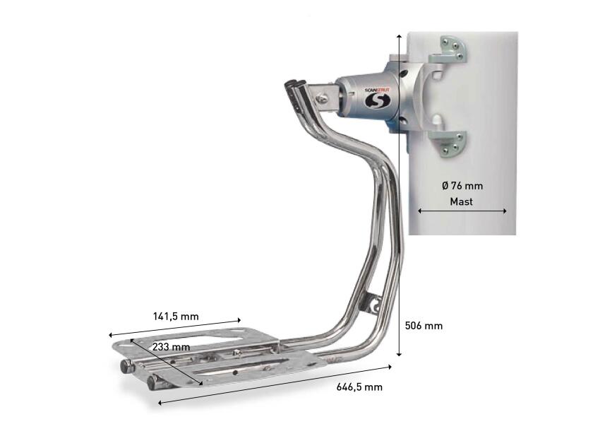 Купить SCANSTRUT Gimbal Mast Radar Mount / LMM-1 93019-bvs 7ft.ru в интернет магазине Семь Футов