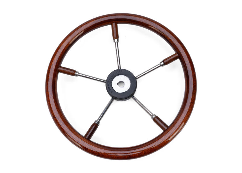 Купить Stainless Steel Steering Wheel with Mahogany Rim 62320-bvs 7ft.ru в интернет магазине Семь Футов