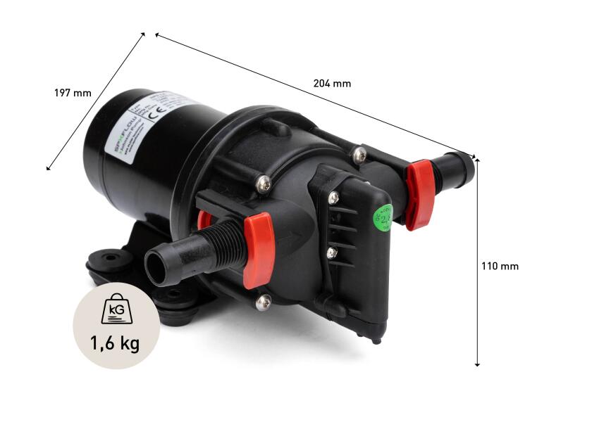 Купить Гидрофор пятикамерный Johnson Pump Aqua Jet WPS 2.9 10-13405-04 24В 11 л/мин 2,8Бар 85Вт 204х197х110мм диафрагменный насос 7ft.ru в интернет магазине Семь Футов