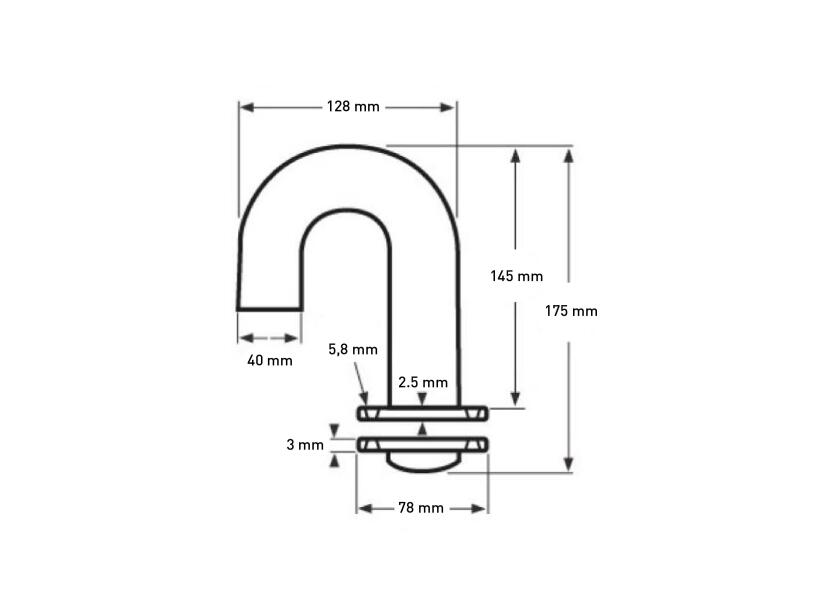 Купить Swan Neck Cable Outlet / stainless steel 33478-bvs 7ft.ru в интернет магазине Семь Футов