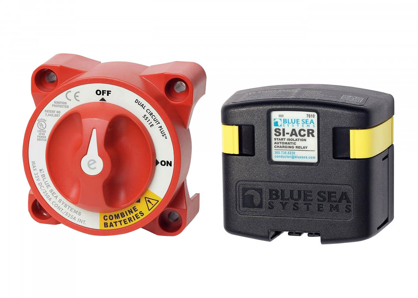 Купить Комплект для зарядки батарей Blue Sea Mini Add-A-Battery Kit 7650 120А 7ft.ru в интернет магазине Семь Футов