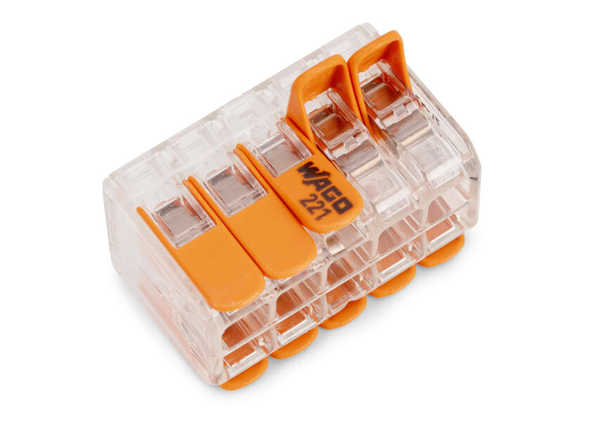 Купить WAGO 221-420 10-way terminal block / 0.2–4 mm² 7ft.ru в интернет магазине Семь Футов