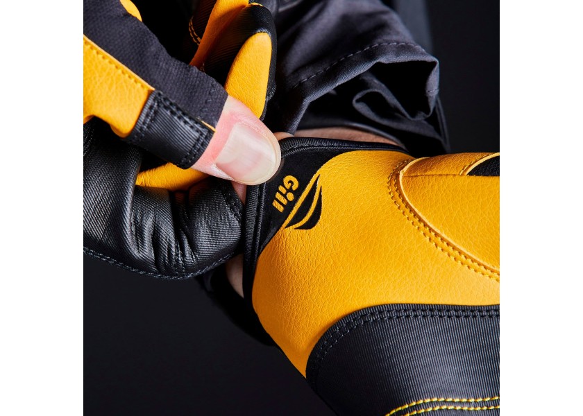 Купить Перчатки спортивные Gill Pro 7453 размер XXL с открытыми указательным и большим пальцами чёрные из нейлона/полиуретана/Dura-Grip 7ft.ru в интернет магазине Семь Футов