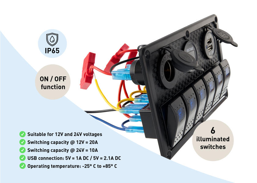Купить SEATEC Control Panel / 6-section / incl. dual USB 29863-bvs 7ft.ru в интернет магазине Семь Футов