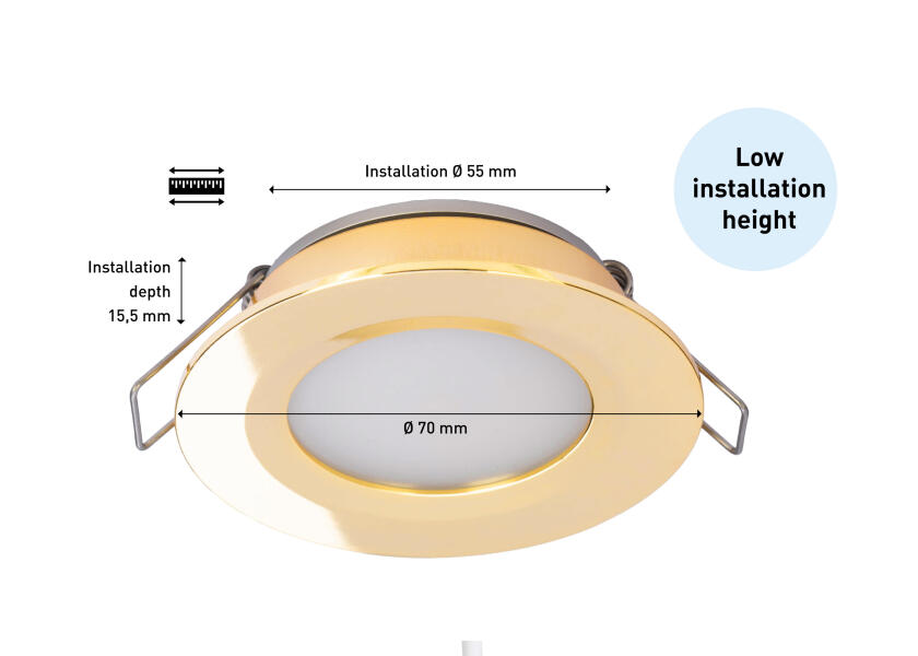 Купить SEATEC LED Ceiling Light with Switch / gold-plated 30473-bvs 7ft.ru в интернет магазине Семь Футов