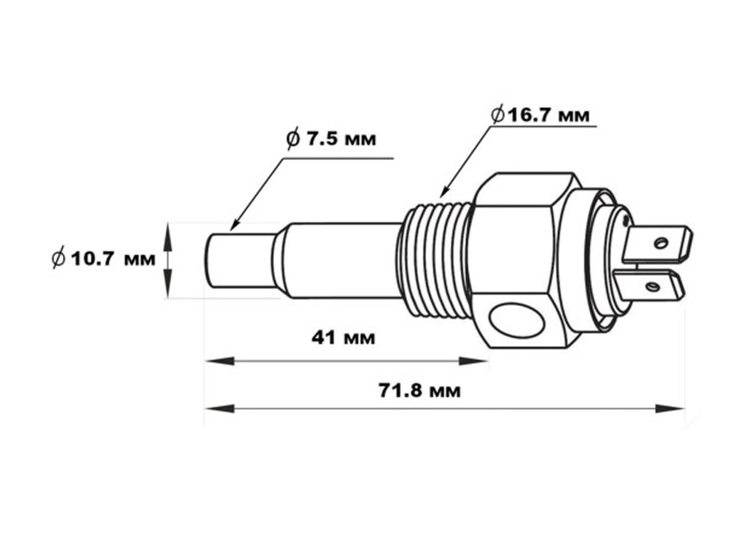 Купить KUS 21572 Датчик температуры воды / Подключение датчика: M14x1,5 7ft.ru в интернет магазине Семь Футов