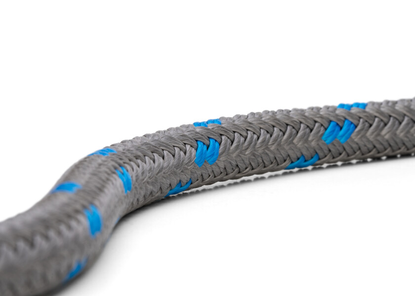 Купить ADVANCE-Швартовочный трос с сращенной проушиной и кожаным чехлом / титановый/синий / Веревка-Ø: 18 мм; Длина: 10 м 7ft.ru в интернет магазине Семь Футов