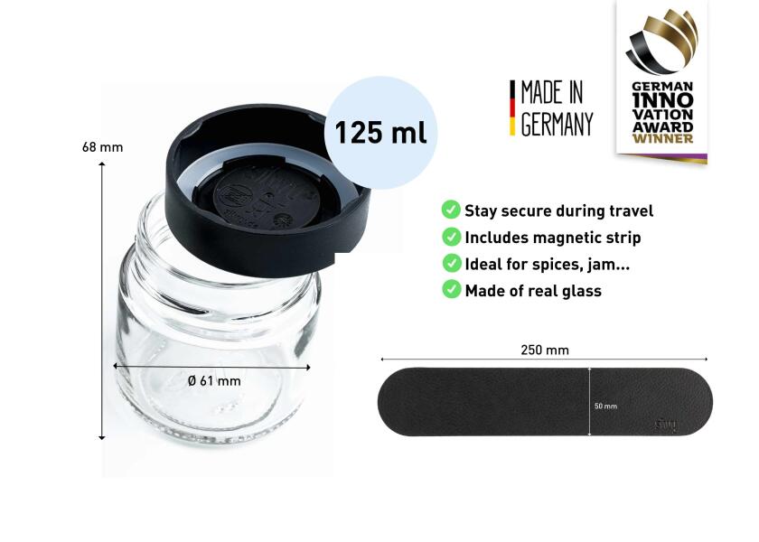 Купить SILWY FM-125-BCS-SM Магнит-Gewürzgläser ЧЕРНЫЙ И КЛАССНЫЙ / 3-й комплект 7ft.ru в интернет магазине Семь Футов