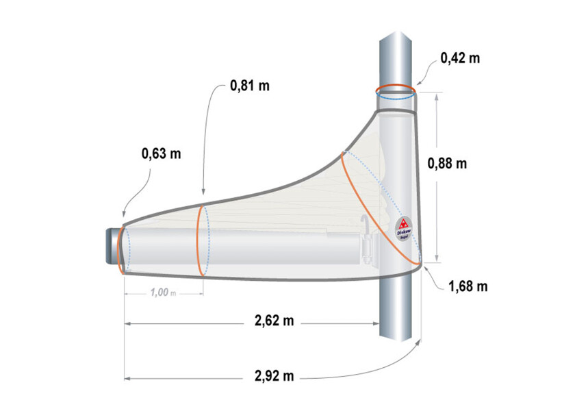 Купить DIEKOW SAILS Чехол на грот/песочный / Для длины стрелы: 3 м 7ft.ru в интернет магазине Семь Футов