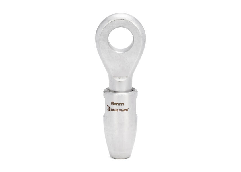 Купить Наконечник-обух Blue Wave SC820804 для троса Ø4мм 57x18x6мм 370/2200кг из нержавеющей стали AISI316 7ft.ru в интернет магазине Семь Футов
