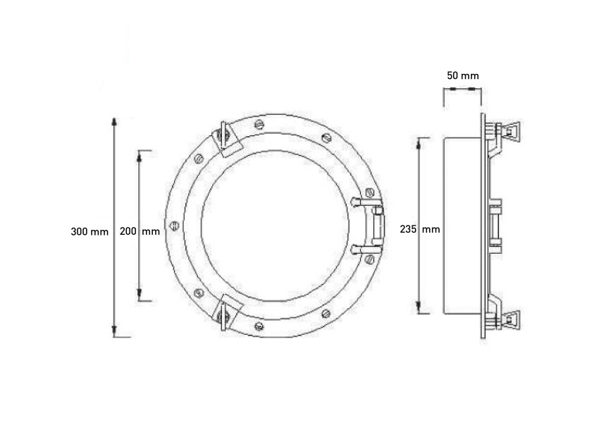 Купить Porthole / polished brass 24301-bvs 7ft.ru в интернет магазине Семь Футов