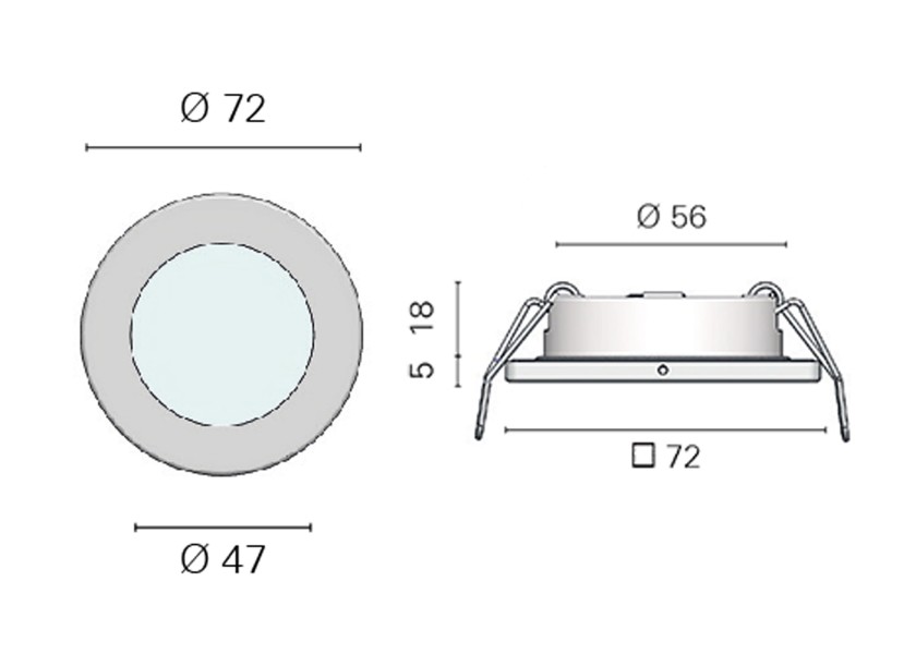 Купить THABIT S LED Recessed Light with Touch Switch / round 25952-bvs 7ft.ru в интернет магазине Семь Футов