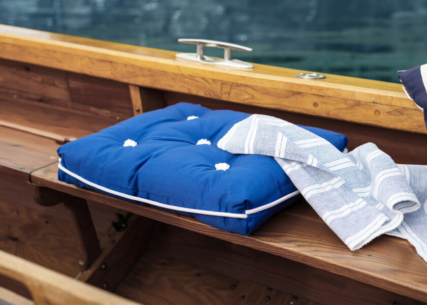 Купить Двойная подушка Kapok / королевский синий 57273-bvs 7ft.ru в интернет магазине Семь Футов