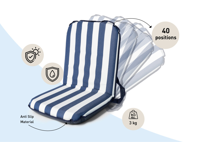 Купить COMFORT SEAT C1126B Сиденье Comfort — сине-белая полоска 57007-bvs 7ft.ru в интернет магазине Семь Футов