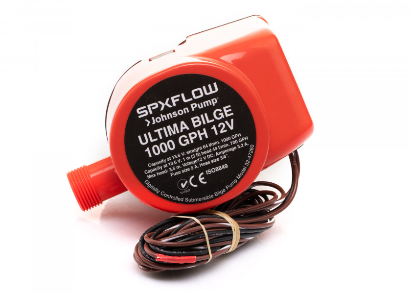 Купить Помпа трюмная погружная Johnson Pump Ultima Bilge 1000GPH 32-47260-008 12 В 64 л/мин 19 мм со встроенным выключателем 7ft.ru в интернет магазине Семь Футов