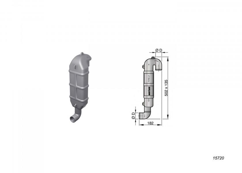 Купить Гусек Vetus WLOCKLT45 182x135x502мм для шлангов Ø45мм пластиковый 7ft.ru в интернет магазине Семь Футов