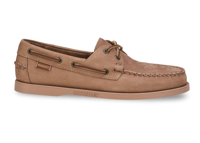 Купить SEBAGO Мужская обувь DOCKSIDES Portland Nubuck/темно-бежевый / Размер обуви: 41,5 7ft.ru в интернет магазине Семь Футов