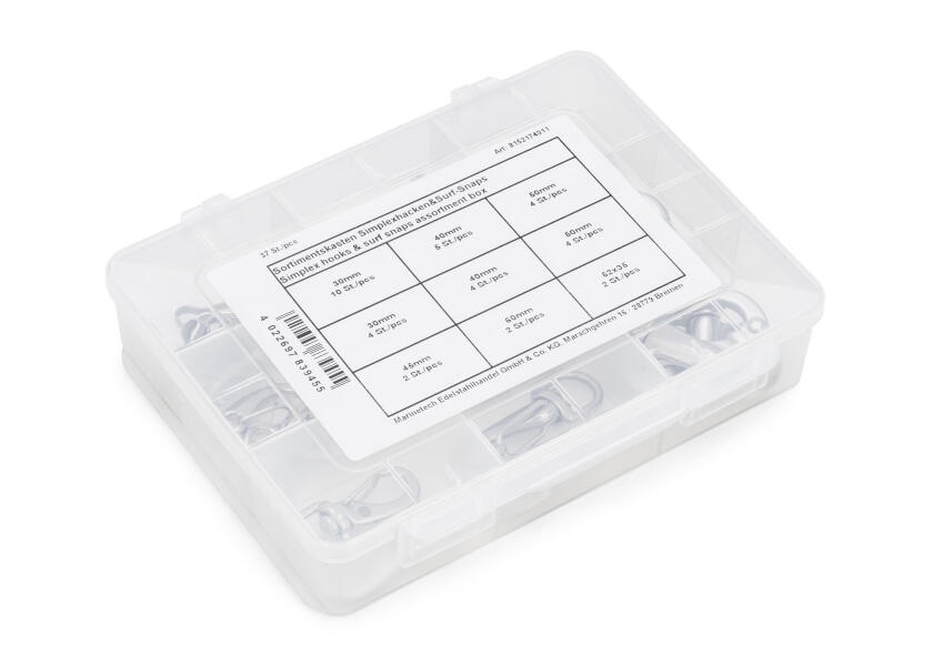 Купить Assortment Box Simplex Hooks & Surf snaps / 37-piece 34168-bvs 7ft.ru в интернет магазине Семь Футов