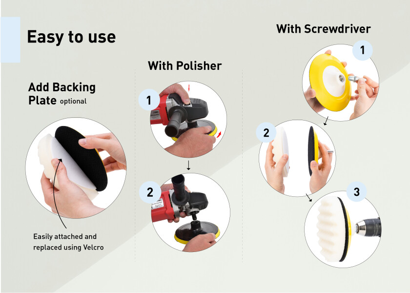 Купить SEATEC Губка полировальная/вафельная/жесткая / Ø: 150 мм 7ft.ru в интернет магазине Семь Футов