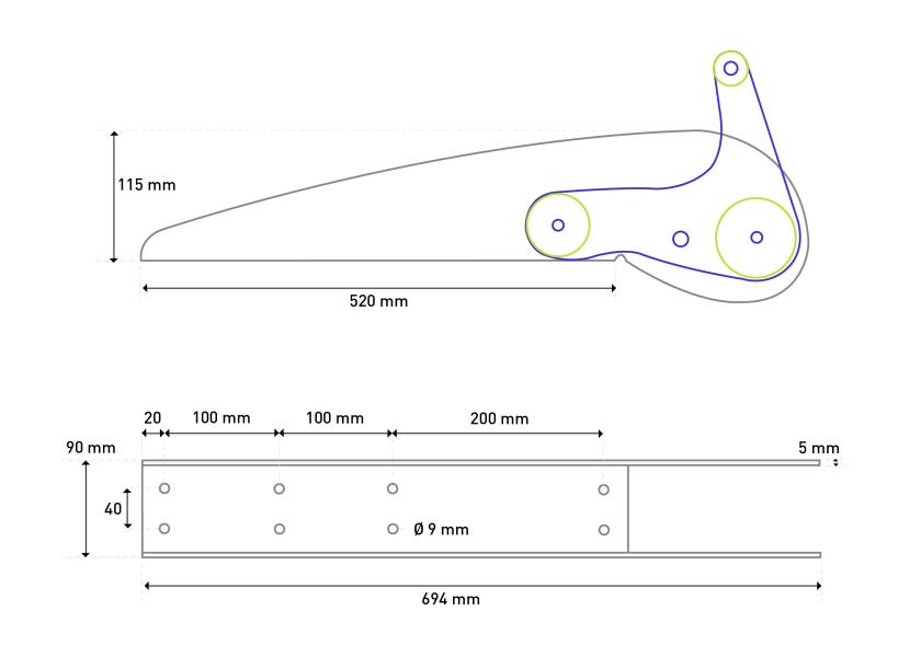 Купить ELBA - Роллер с рокером / Для якоря до: 15 кг; Контактная поверхность: 270 мм 7ft.ru в интернет магазине Семь Футов