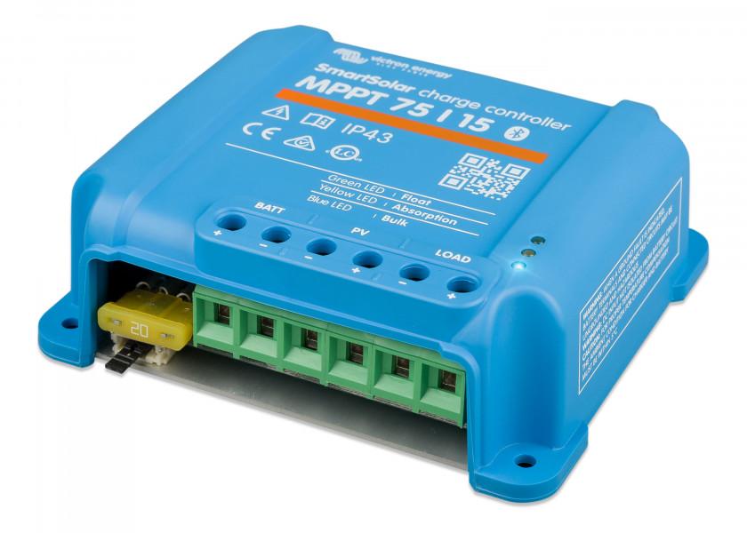 Купить VICTRON SCC075015060R SmartSolar MPPT 75/15 * 220 Вт при 12 В макс. Контроллер солнечной зарядки фотоэлектрической энергии 7ft.ru в интернет магазине Семь Футов