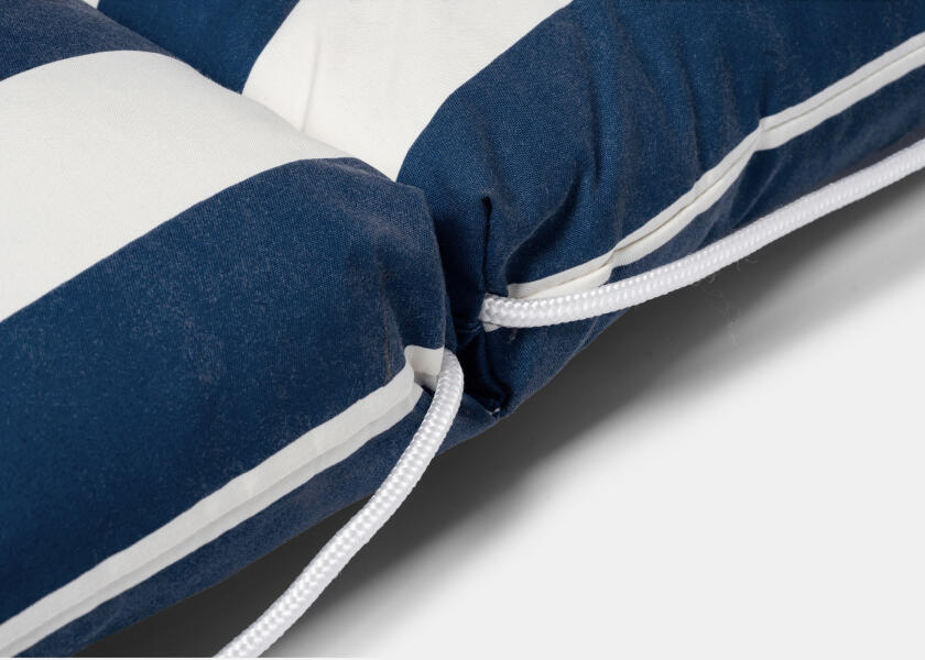 Купить Kapok Double Cushion / navy blue / wide stripes 57358-bvs 7ft.ru в интернет магазине Семь Футов