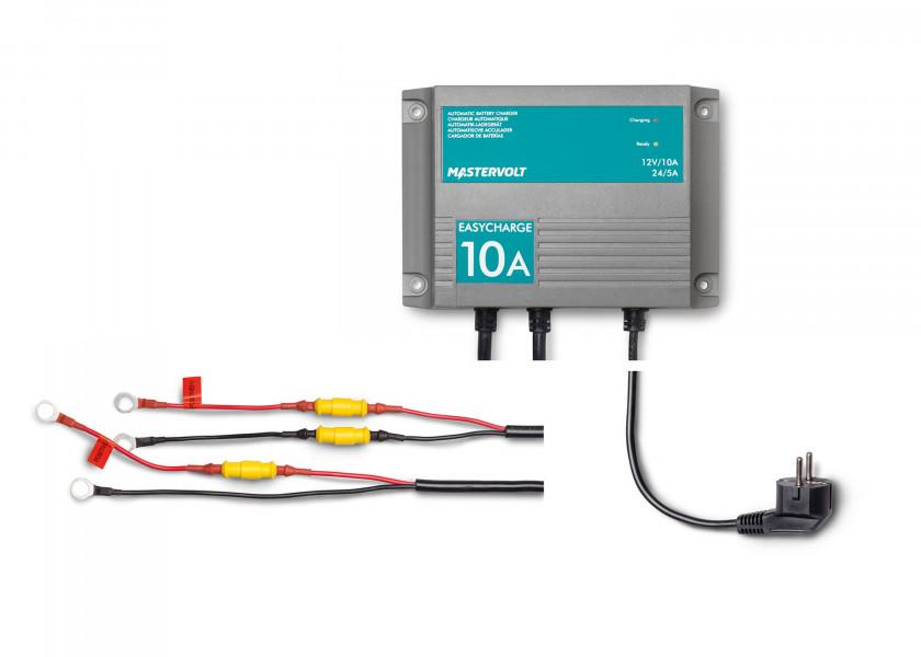 Купить Стационарное водонепроницаемое зарядное устройство Mastervolt EasyCharge 10A 43321000 12/24/120/230 В 10 А для АКБ до 120 Ач 7ft.ru в интернет магазине Семь Футов