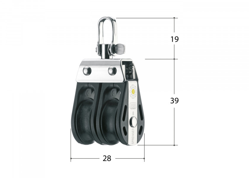Купить SPRENGER S Block with Swivel / 8 mm / plain bearing 44567-bvs 7ft.ru в интернет магазине Семь Футов