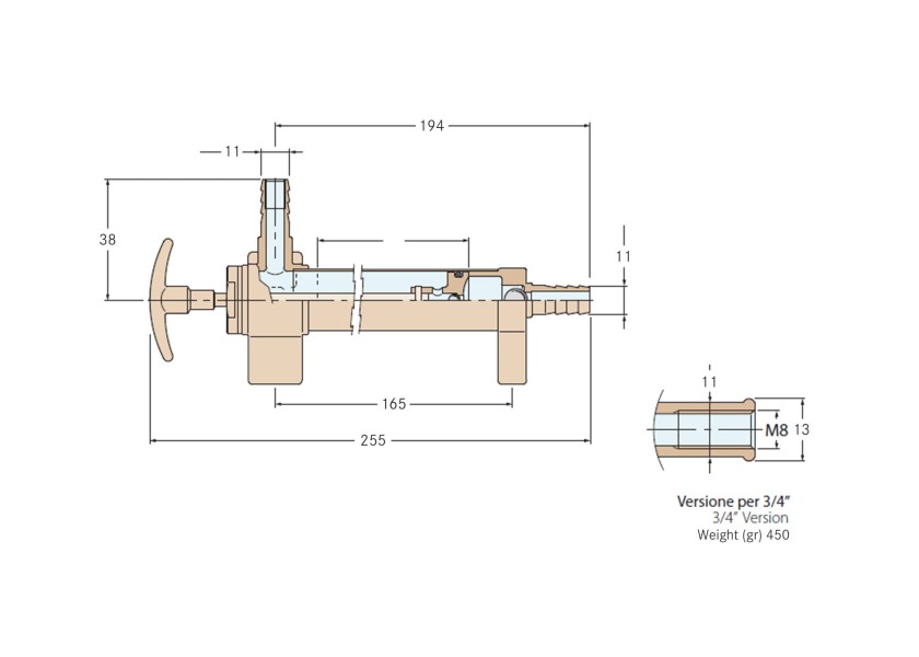 Купить Oil Pump, fixed mount / brass 54519-bvs 7ft.ru в интернет магазине Семь Футов