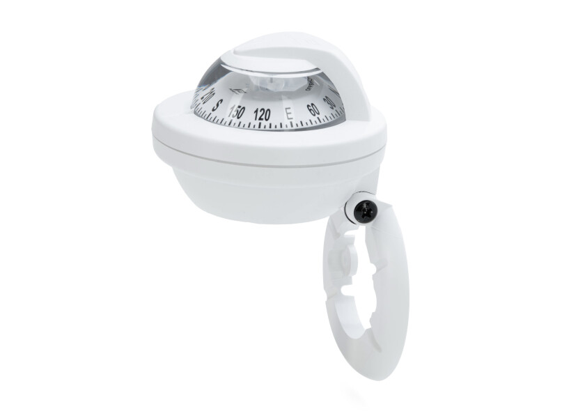 Купить Компас Plastimo Offshore 55 63855 12/24В для судна до 6м c белой конической картушкой Ø55мм в белом корпусе Ø81,5x69мм на кронштейне 7ft.ru в интернет магазине Семь Футов