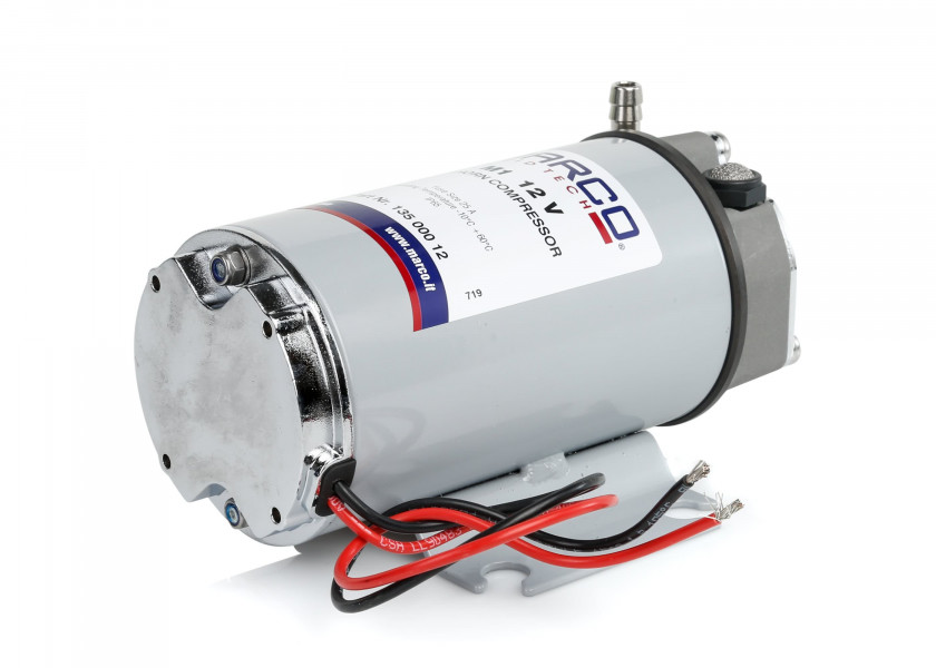 Купить Компрессор воздушный электрический Marco M1 13500013 24В 7А 180Вт 2бара IP67 для пневматического звукового сигнала 7ft.ru в интернет магазине Семь Футов