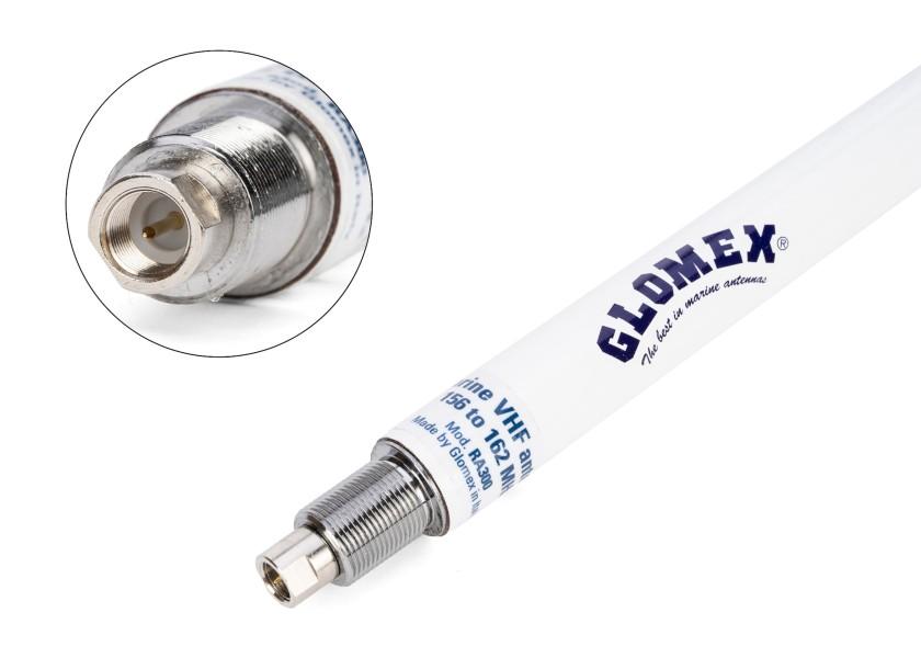 Купить Антенна VHF из стеклопластика Glomex RA300 156-162МГц 6дБ 1,2м с разъемом FME 7ft.ru в интернет магазине Семь Футов