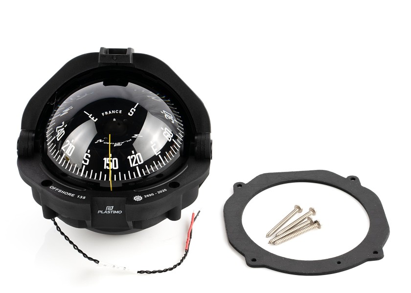 Купить Компас Plastimo Offshore 135 23484 12/24В 175x155мм картушка Ø130мм для судна от 10м c плоской картушкой черный/черный 7ft.ru в интернет магазине Семь Футов