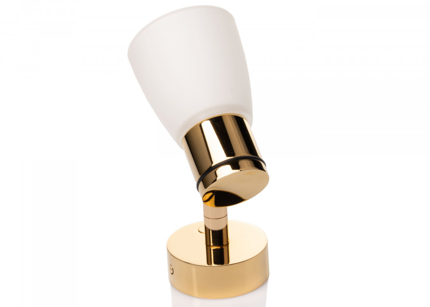 Купить PREBIT R1-1 LED Surface-Mounted Light / polished gold, satin-white glass 25903-bvs 7ft.ru в интернет магазине Семь Футов