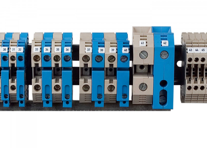 Купить Клеммные колодки / Сечение провода: 6 мм²; Цвет: Синий 7ft.ru в интернет магазине Семь Футов