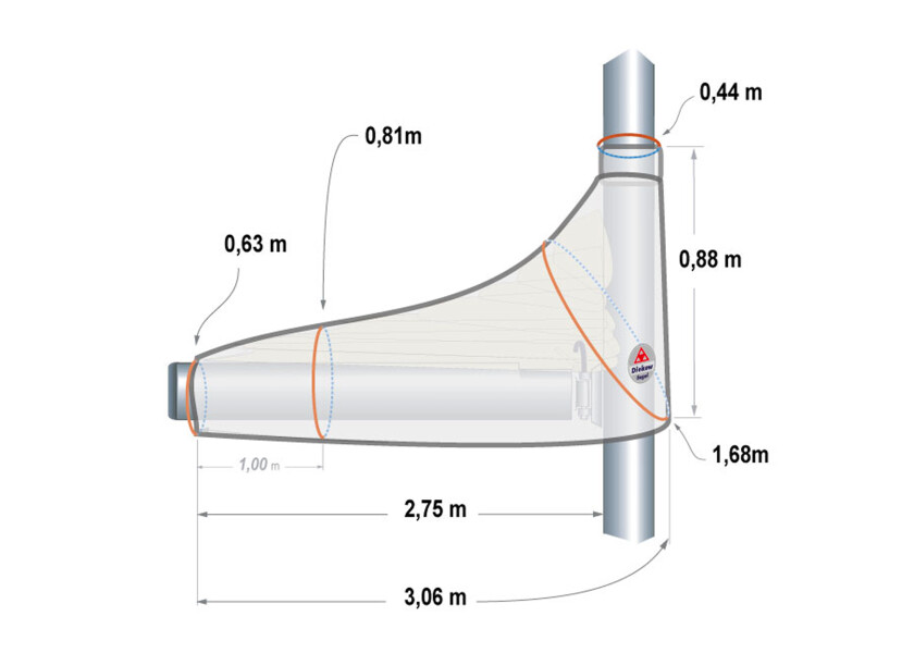 Купить DIEKOW SAILS Чехол на грот / королевский синий / Для длины стрелы: 4,45 м. 7ft.ru в интернет магазине Семь Футов