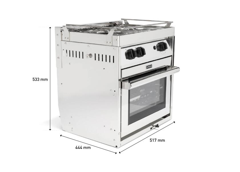 Купить ENO FORCE10 Stove with Oven / 2-burner / stainless steel / compact 32299-bvs 7ft.ru в интернет магазине Семь Футов