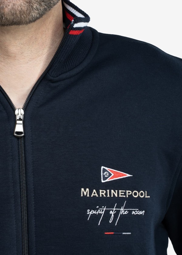 Купить MARINEPOOL 1004229-NAVY-S Мужская куртка-свитер HARRISON / темно-синий / Размер одежды: S 7ft.ru в интернет магазине Семь Футов