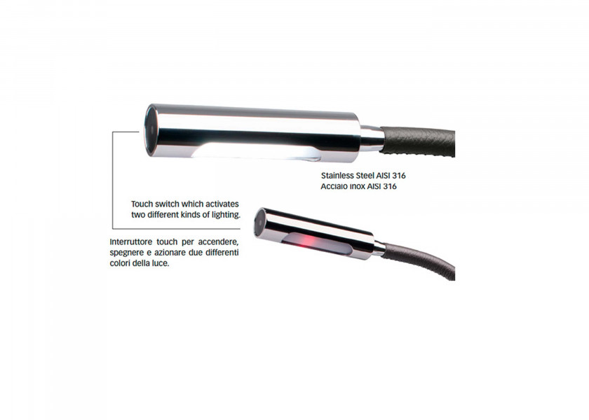 Купить QUICK CALIFFA LED Reading Lamp / Black Leather 67117-bvs 7ft.ru в интернет магазине Семь Футов