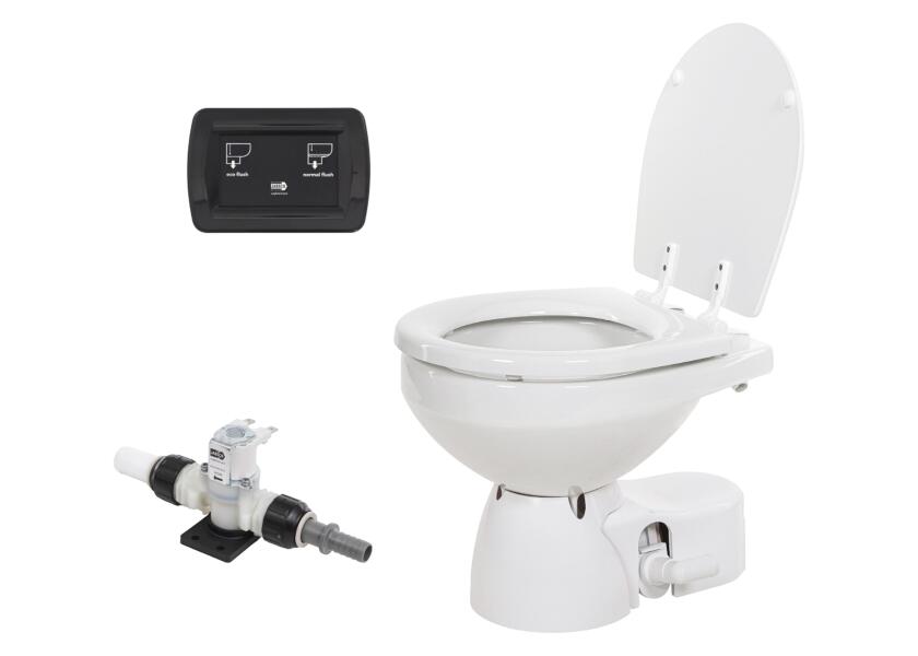 Купить Jabsco 38045-3092 Quiet Flush E2 Electric Toilet with Solenoid Valve, Compact Size, 12V 7ft.ru в интернет магазине Семь Футов