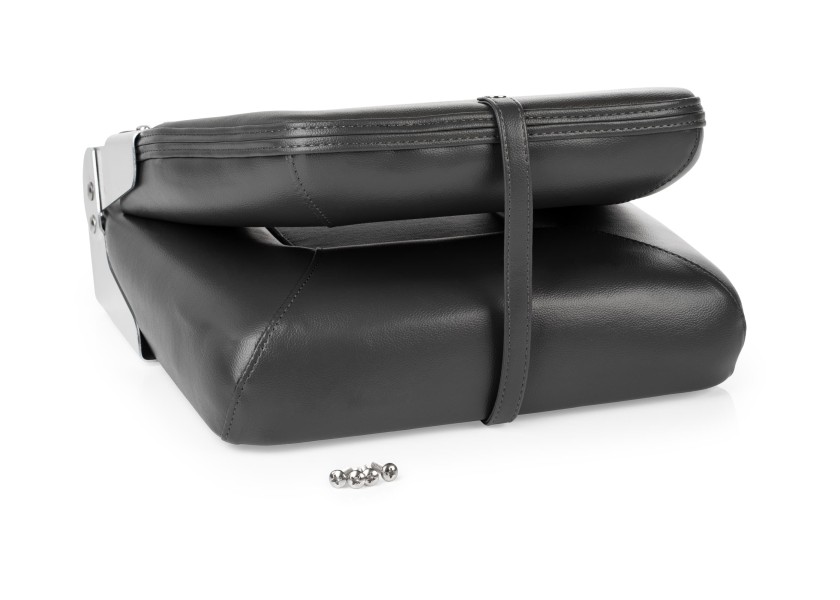 Купить Складное судовое кресло Vetus V-quipment First Mate CHFSD 480 x 450 x 400 мм серое со светло-серыми швами поставляется без стойки 7ft.ru в интернет магазине Семь Футов