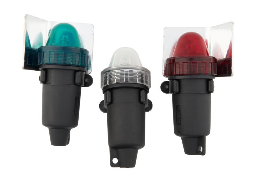 Купить Набор из трёх аварийных ходовых огней Lalizas 30010 белый/красный/зелёный с лампой накаливания 360° 7ft.ru в интернет магазине Семь Футов