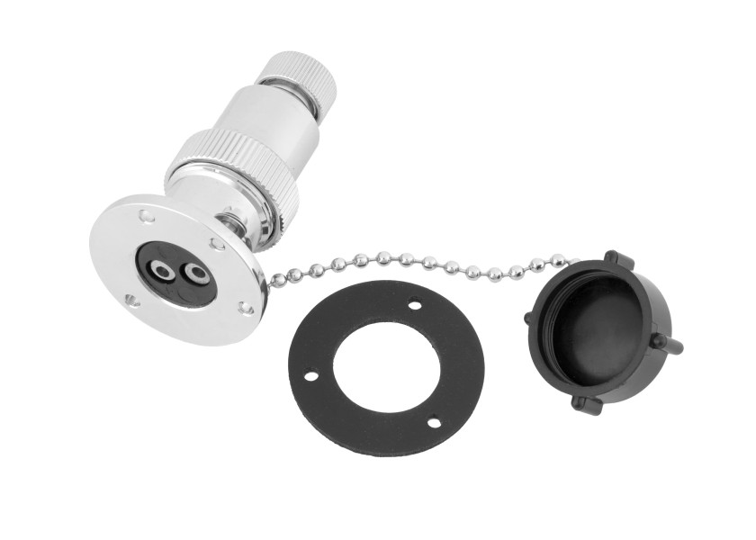 Купить Plug Connectors, 2 pole 3 A / chrome-plated brass 12550-bvs 7ft.ru в интернет магазине Семь Футов