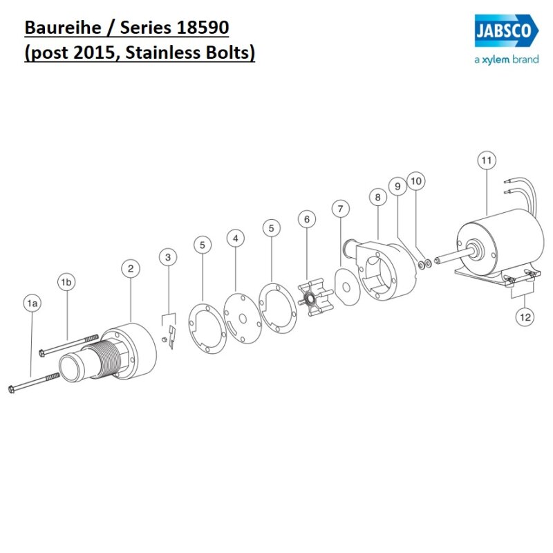 Купить Jabsco 17288-1000 Bolt Kit (stainless) 7ft.ru в интернет магазине Семь Футов