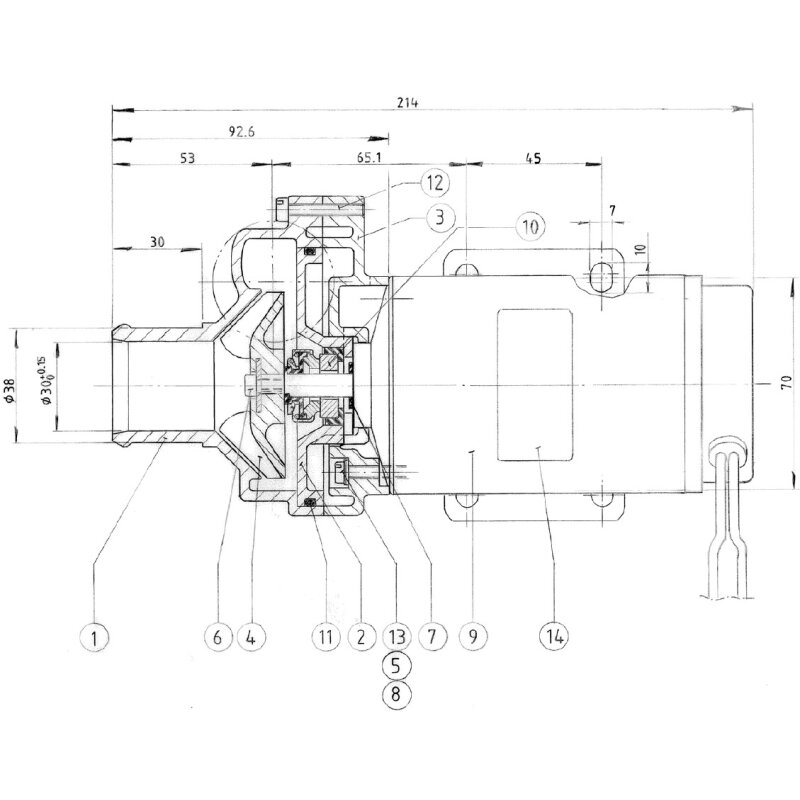 Купить Johnson Pump 10-24190-1 Циркуляционный насос CO90P5-1, DIA 38 мм, 12 В 7ft.ru в интернет магазине Семь Футов